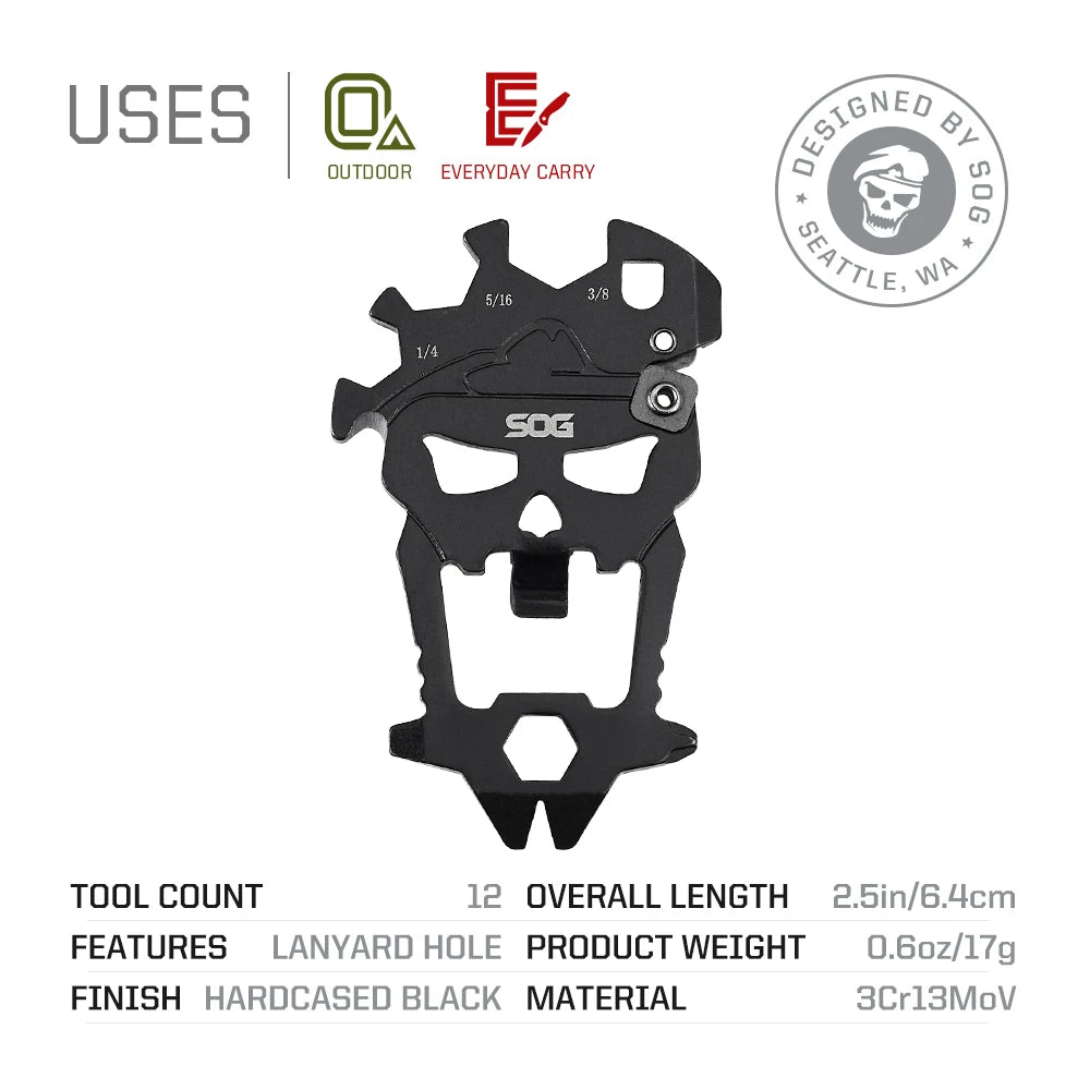 SOG MACV 12 In 1 Stainless Steel Pocket Multi Tool