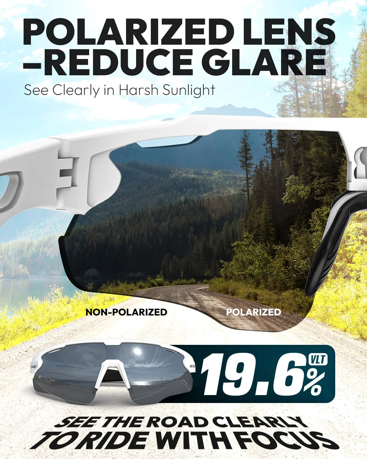 Polarized UV400 Cycling Sunglasses for Outdoor Sports