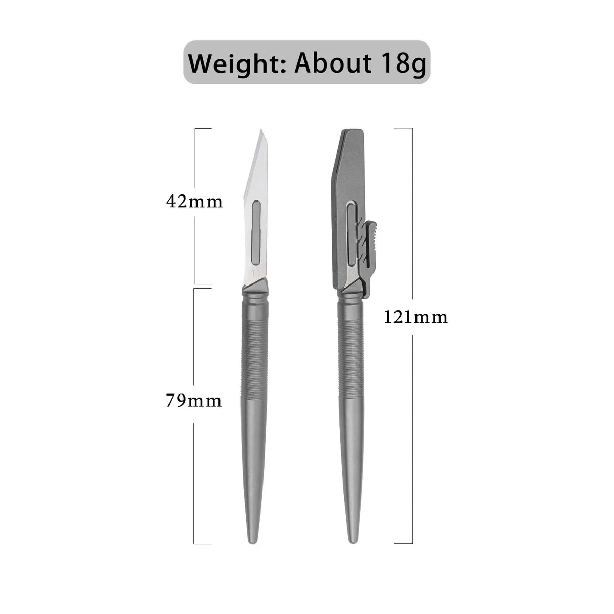 Titanium Alloy Crowbar and Utility Knife Tool Set