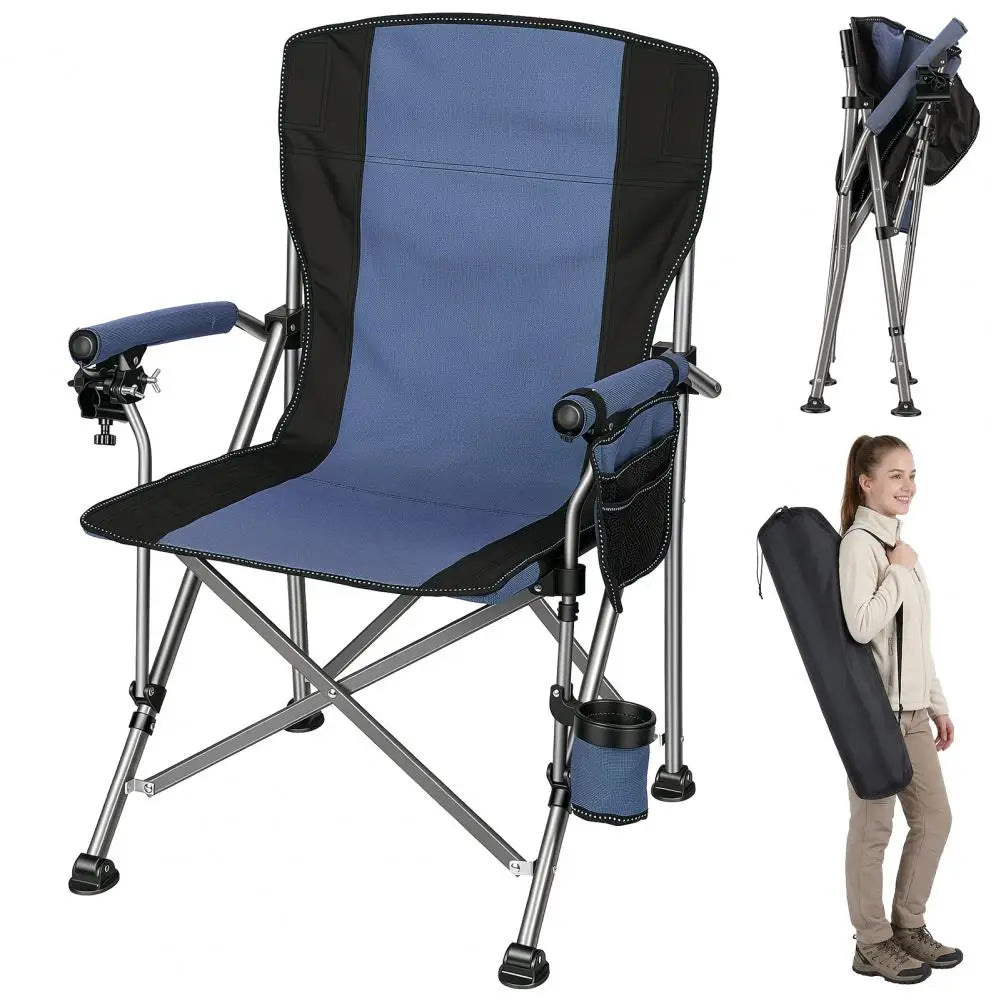 Folding Fishing Chair With Rod Holder And Cup Holder