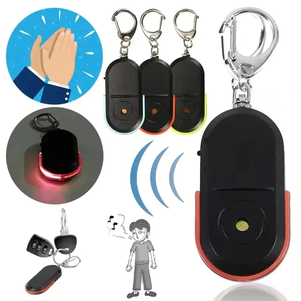 Key Finder Locator With LED Light And Sound Alarm