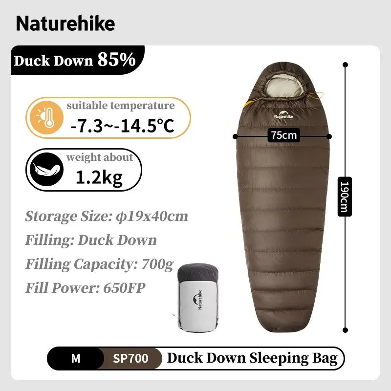 Naturehike 650FP Duck Down Winter Camping Sleeping Bag