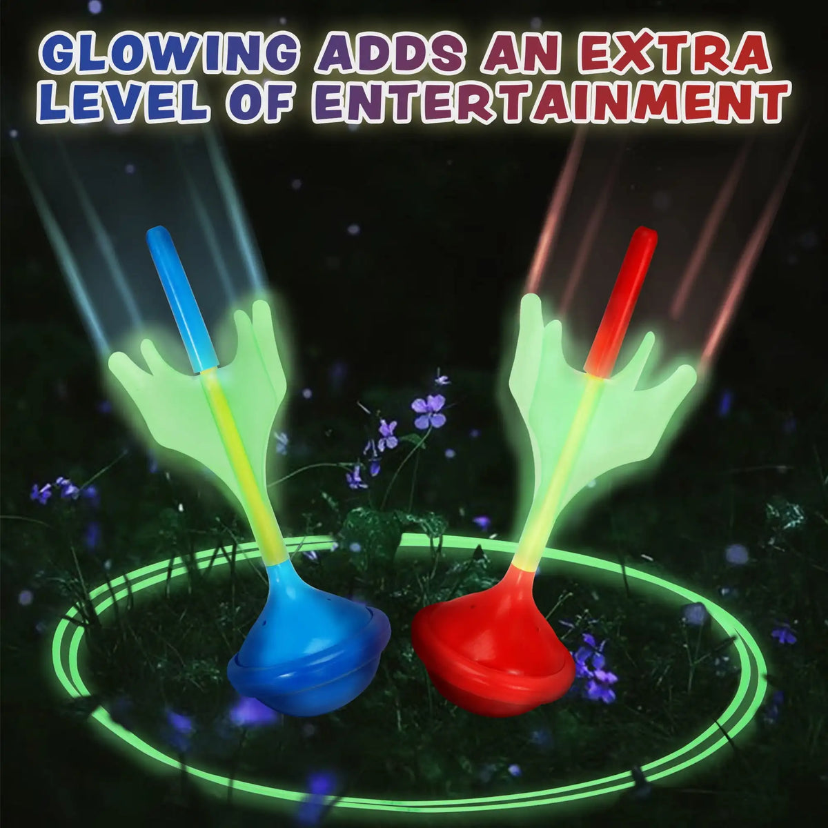 Joyfy Glow In The Dark Lawn Darts Outdoor Family Game