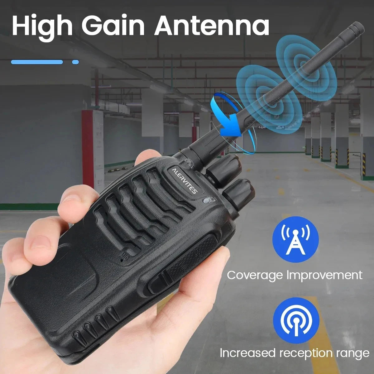 ALERVITES AT-888S Two Way Radio With Noise Reduction