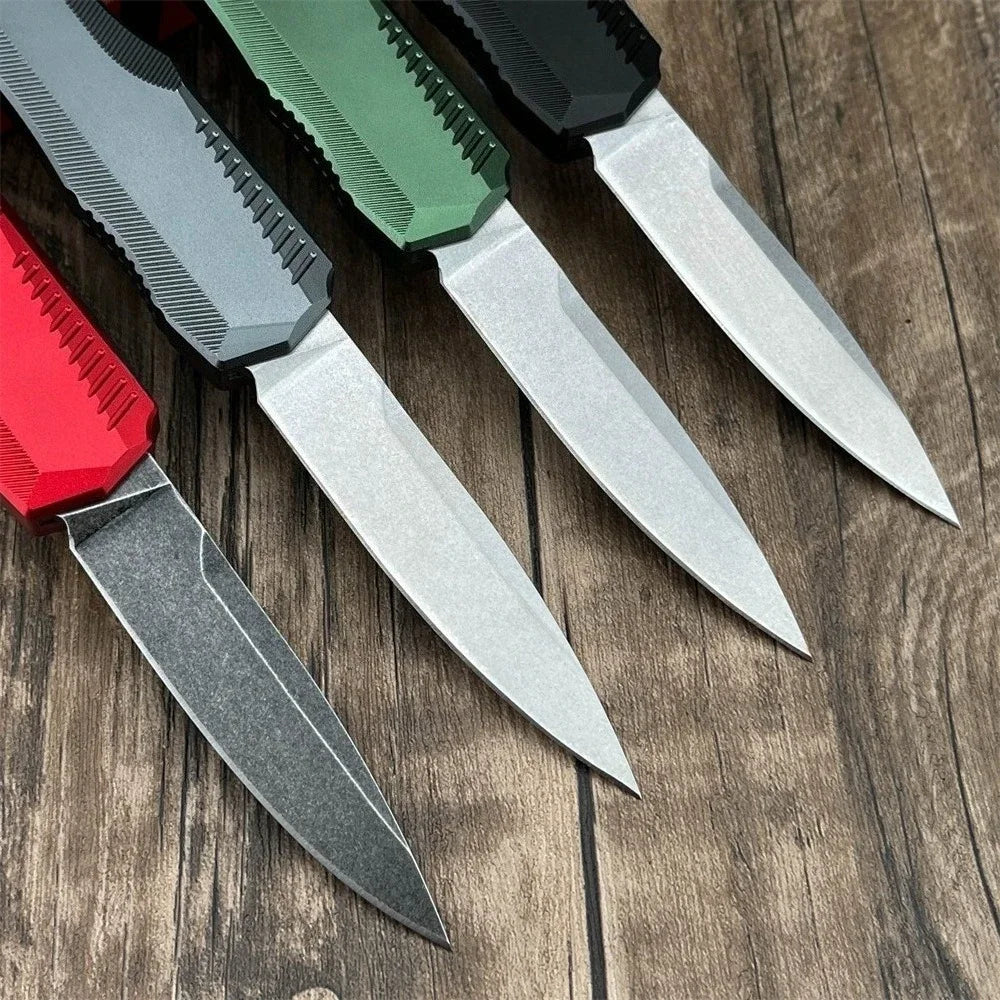 DIY T6 Aluminum Handle D2 Knife Outdoor EDC Camping Tool