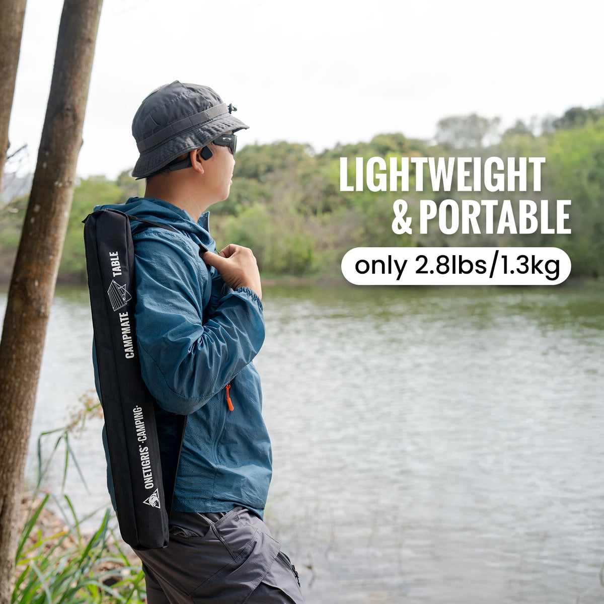 OneTigris Foldable Camping Table With Storage For Outdoor Adventures
