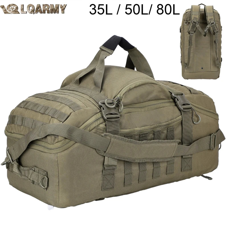 LQARMY Tactical Hiking Backpack for Camping and Travel