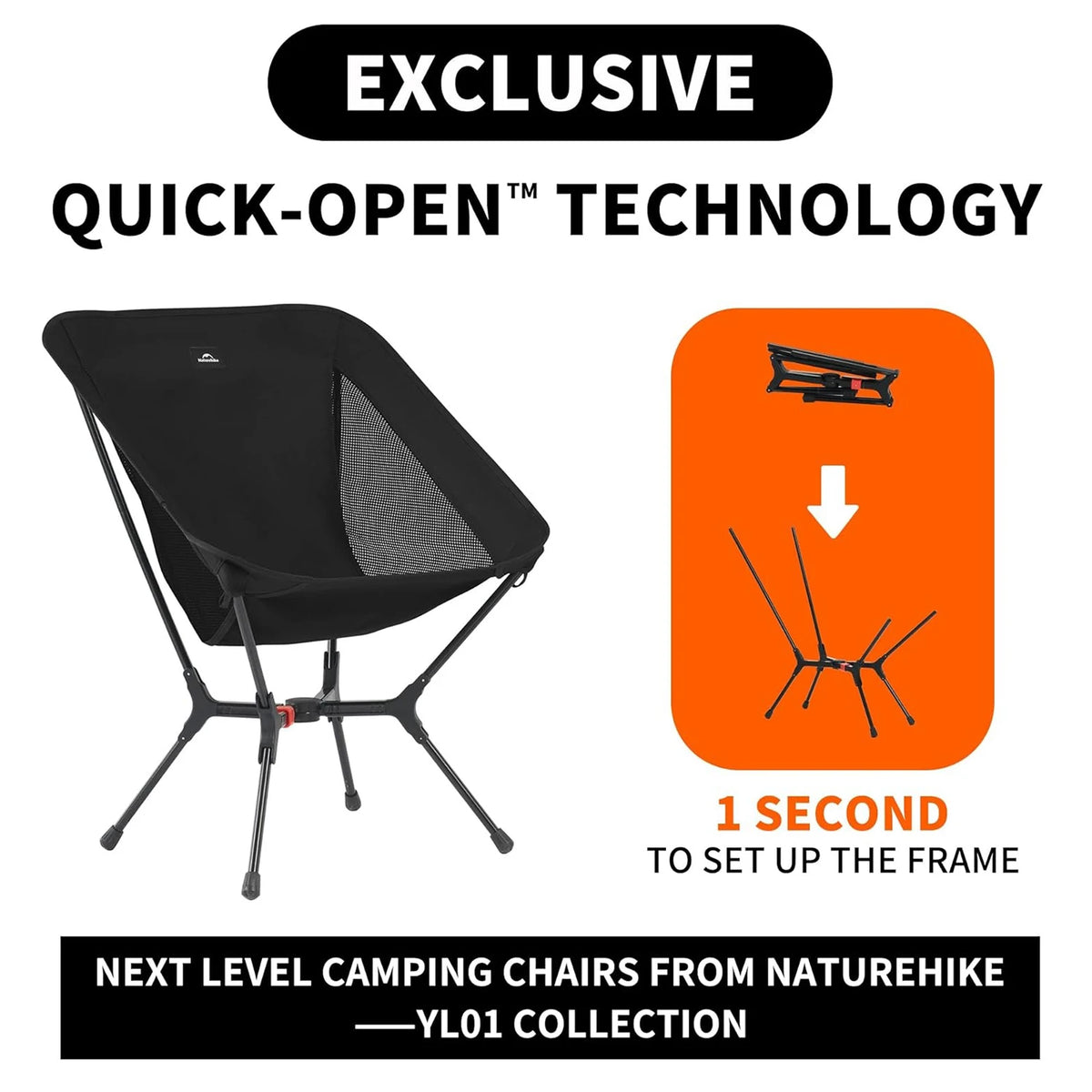 Naturehike Ultralight Folding Aluminum Alloy Camping Chair