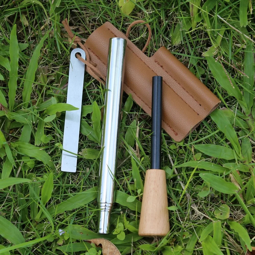Iron Magnesium Fire Starter Kit for Camping and Hiking