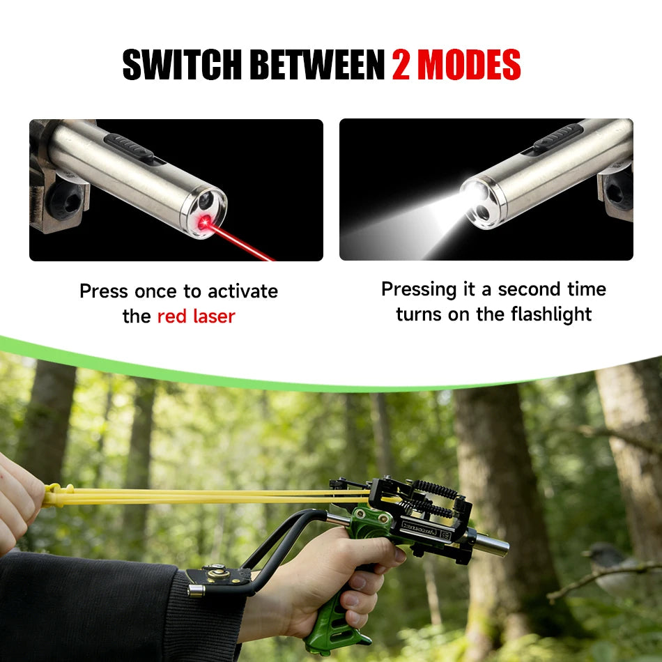 Powerful Laser Slingshot for Outdoor Target Practice