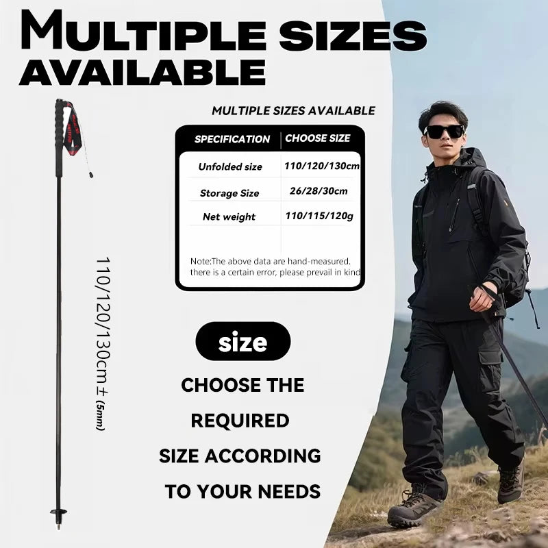 Okhealing Foldable Carbon Fiber Trekking Poles