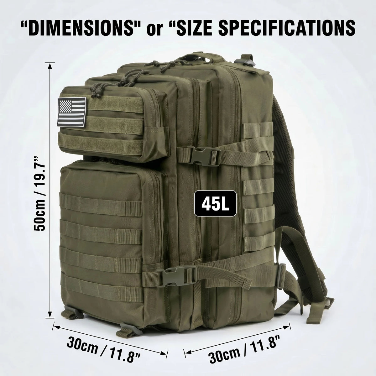 ReFire Tactical Fishing Tackle Backpack With Multi Pockets