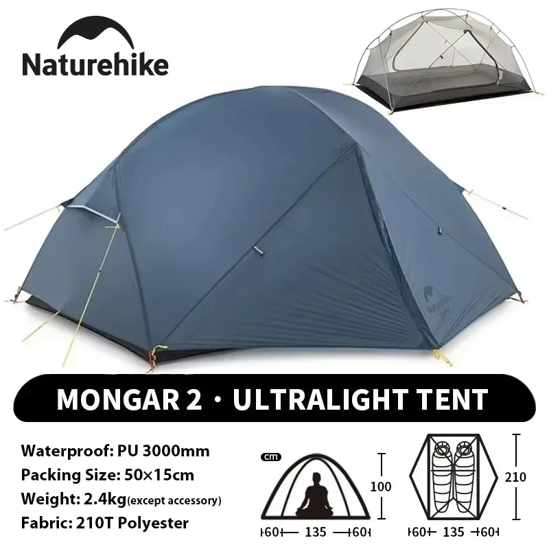 Naturehike Mongar Waterproof Backpacking Tent For Camping And Hiking