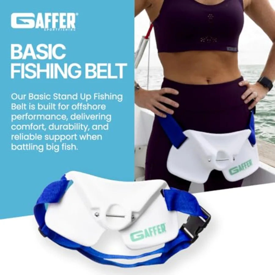 Adjustable Fishing Belt With Rod Holder And Safety Buckle