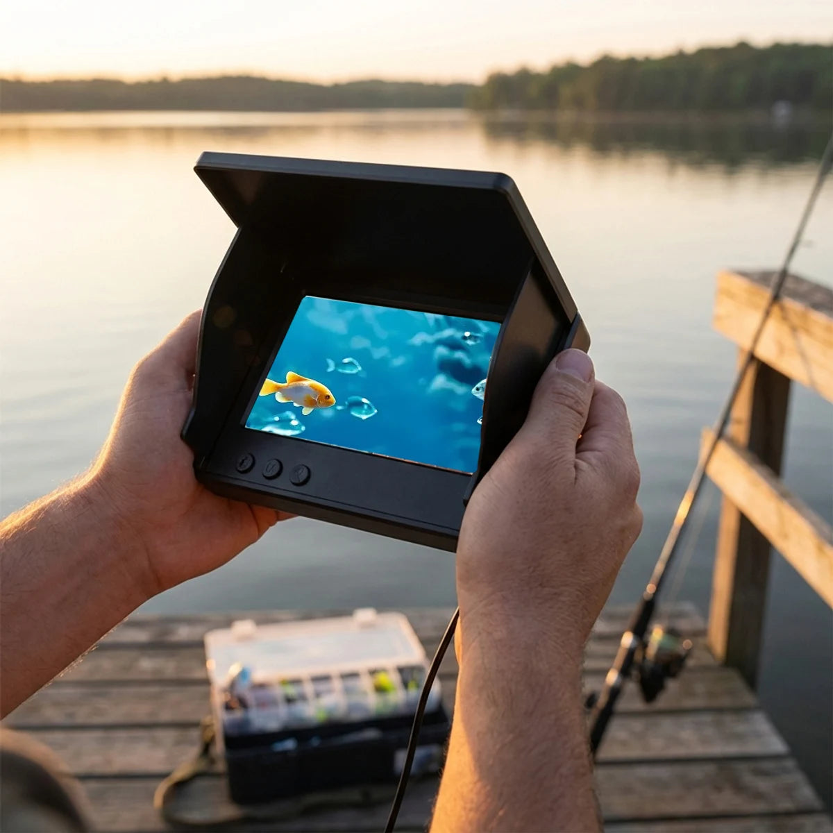 AOERWEI HD Underwater Fishing Camera Fish Finder With Night Vision