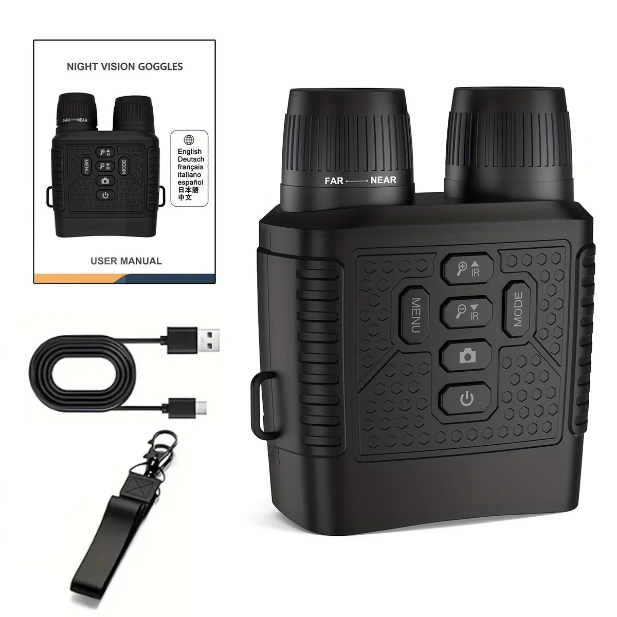 2.5K Digital Night Vision Monocular With Infrared And 6X Zoom
