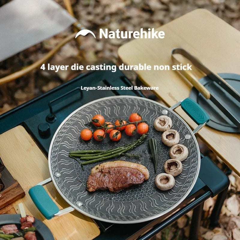 Naturehike Stainless Steel Honeycomb Camping Grill Pan With Handle