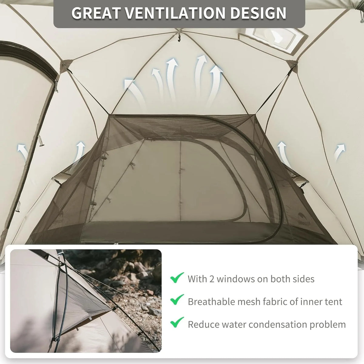 Naturehike Massif Hot Tent Stove Jack Waterproof Four Season Camping