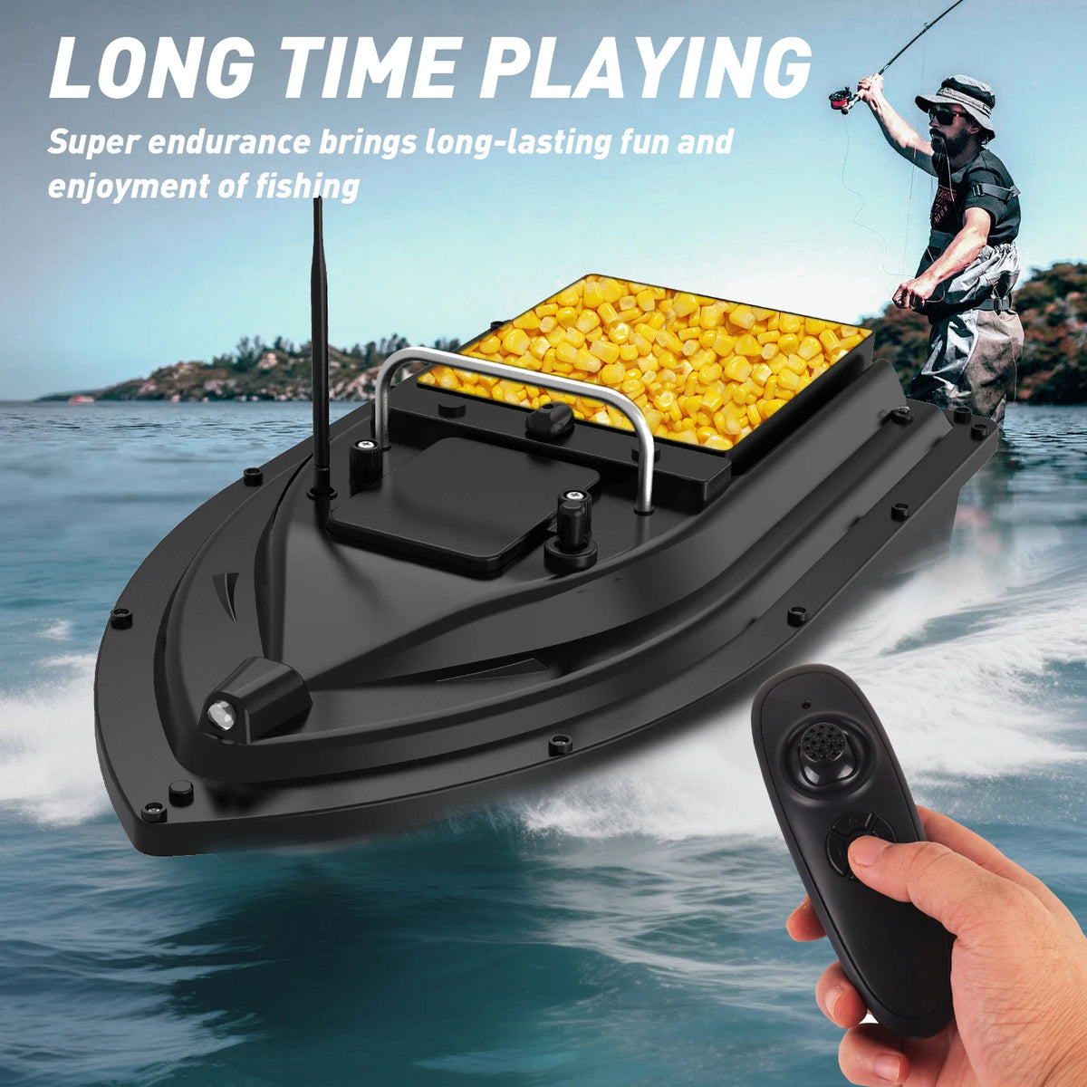 SHAN SHUIHUN Fishing Bait Distribution Boat With Twin Motors