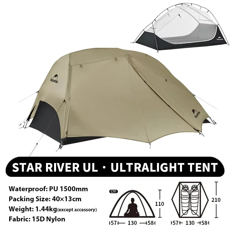Naturehike Star River UL Ultralight Backpacking Tent for Two