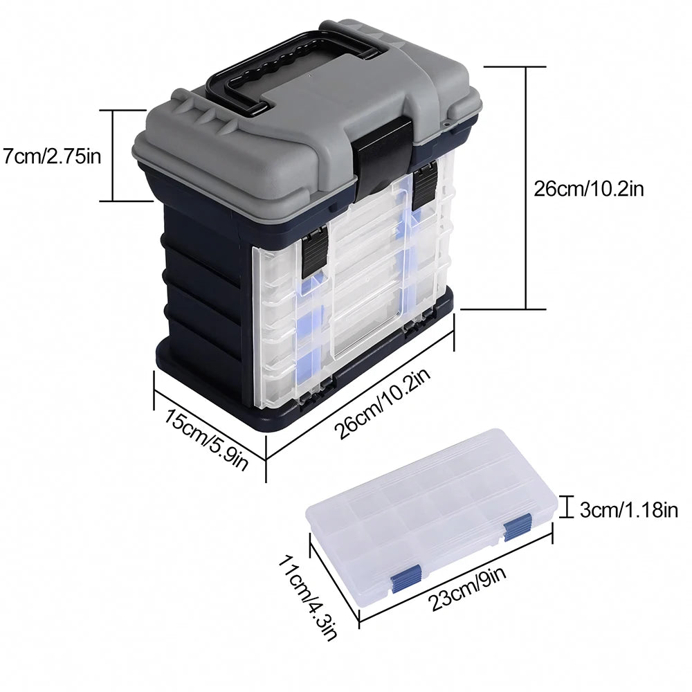 Zoe Fishing Tackle Box Kit With Pliers And Lures