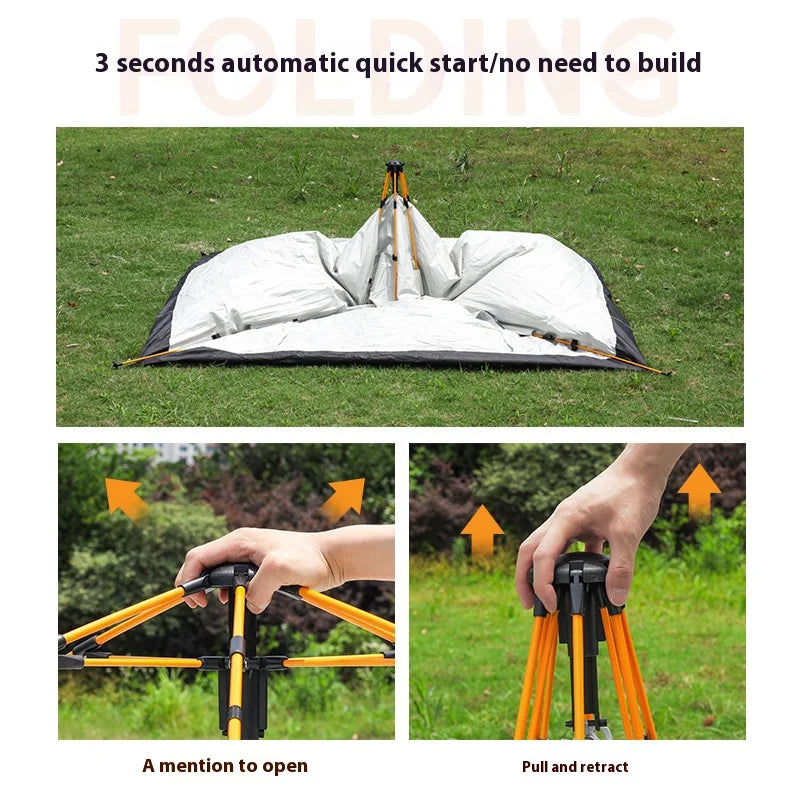 Pakicetus Automatic Quick Opening Camping Tent Rainproof Outdoor Shelter
