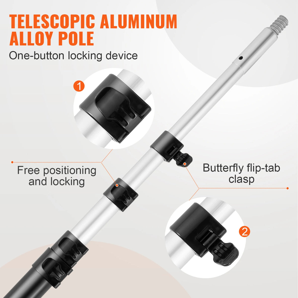 SucceBuy Extendable Manual Pole Saw for Tree Trimming
