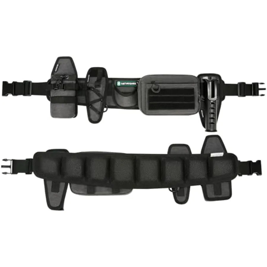 Modular Fishing Wading Belt With Rod Holder And Tackle Pouch