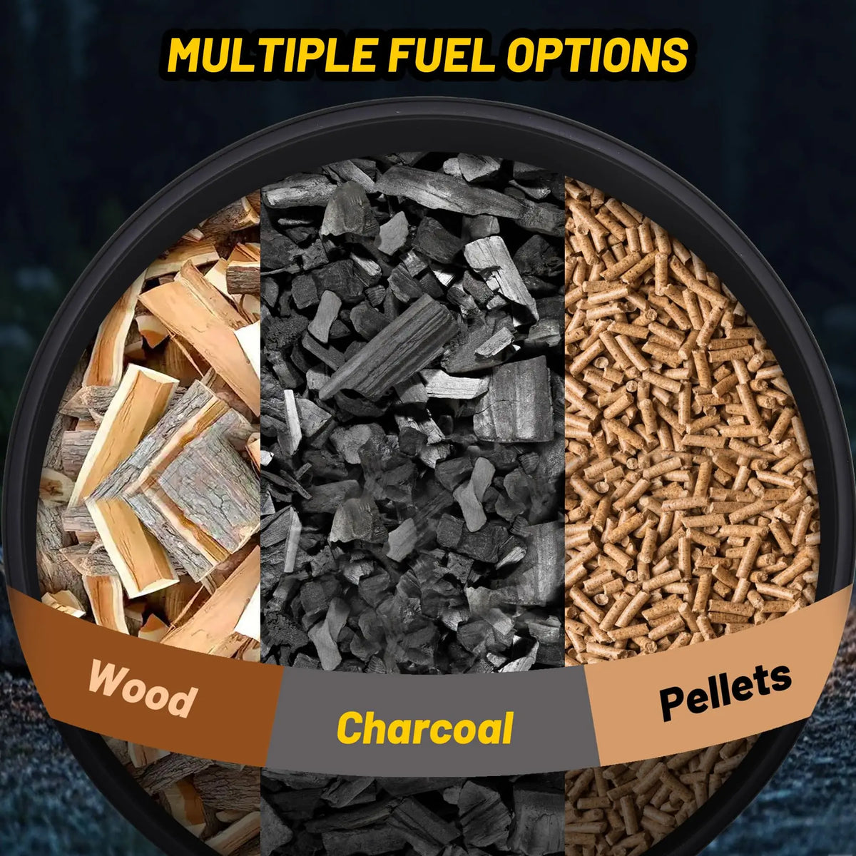 HiMISS Smokeless Wood Burning Fire Pit With Cooking Grate