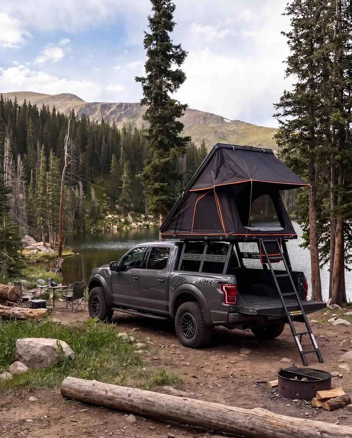 Aluminum Hardshell Pop-Up Rooftop Tent for Two