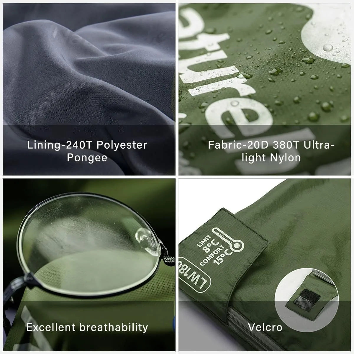 Naturehike Ultralight Envelope Sleeping Bag For Camping