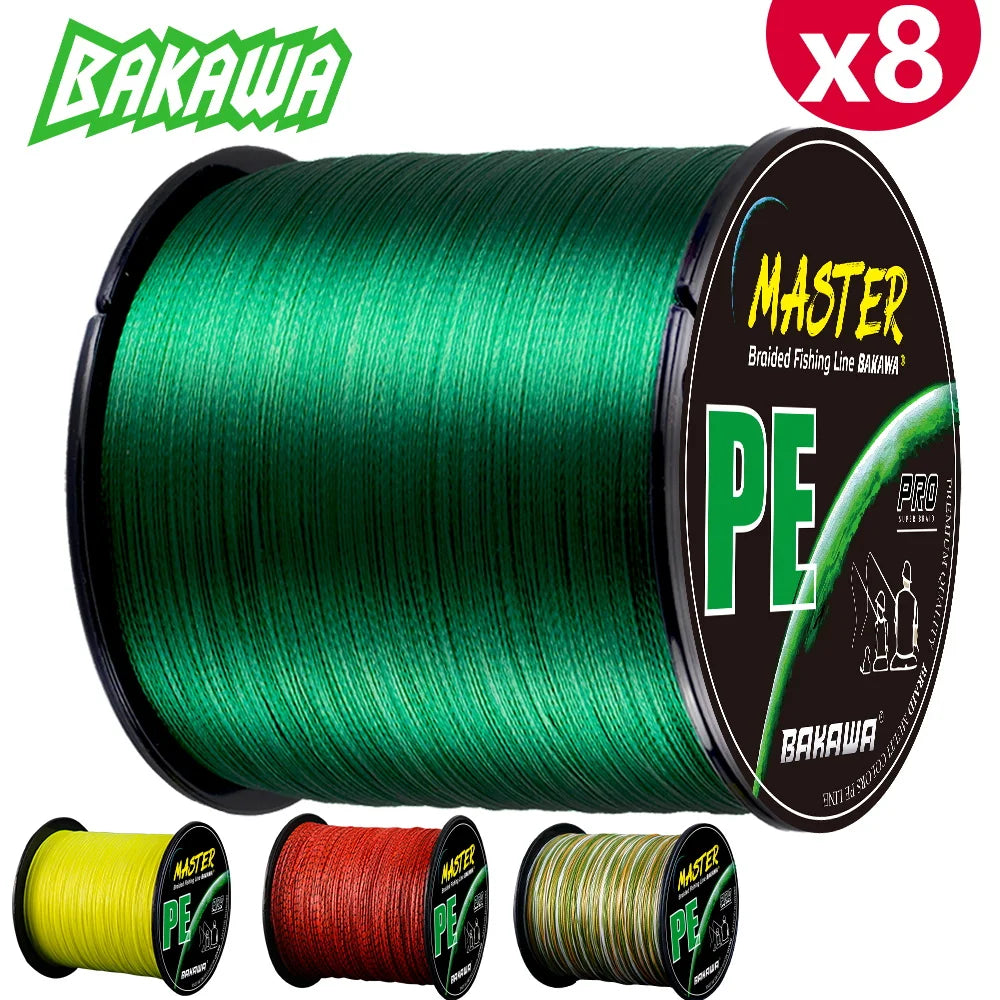 Bakawa 8 Strand Braided PE Fishing Line for Saltwater