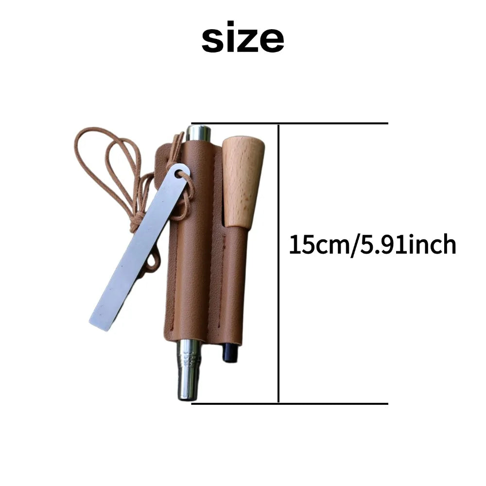 Iron Magnesium Fire Starter Kit for Camping and Hiking