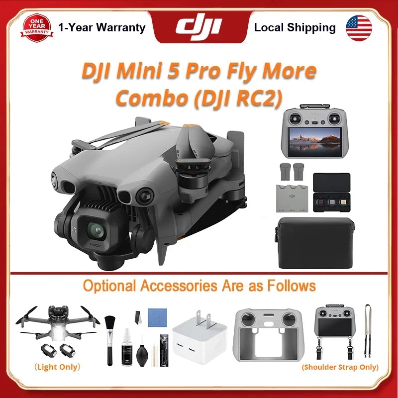 DJI Mini 5 Pro Camera Drone With 4K Video Tracking