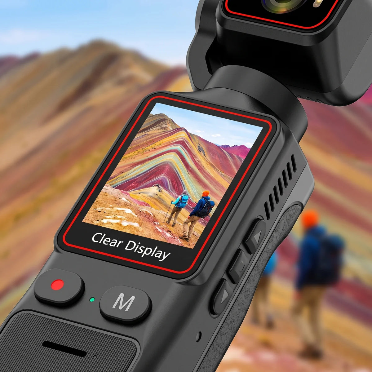 Handheld Three Axis Gimbal Camera For Vlogging And Travel