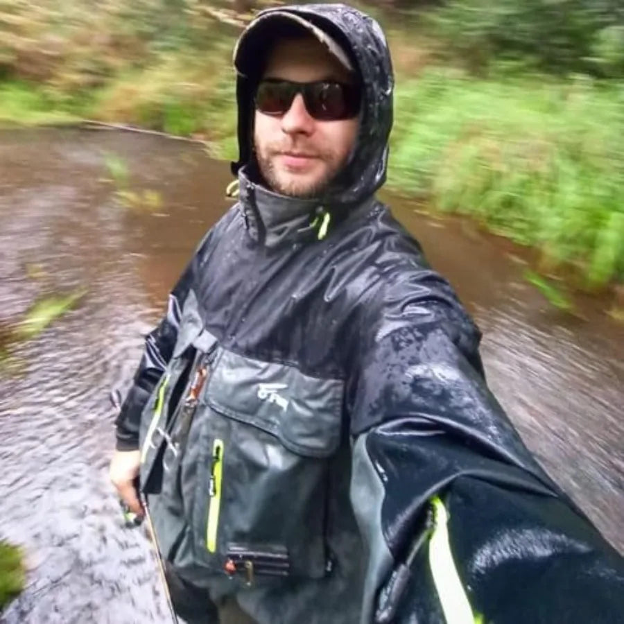 Breathable Waterproof Fishing Wading Jacket For Outdoor Use