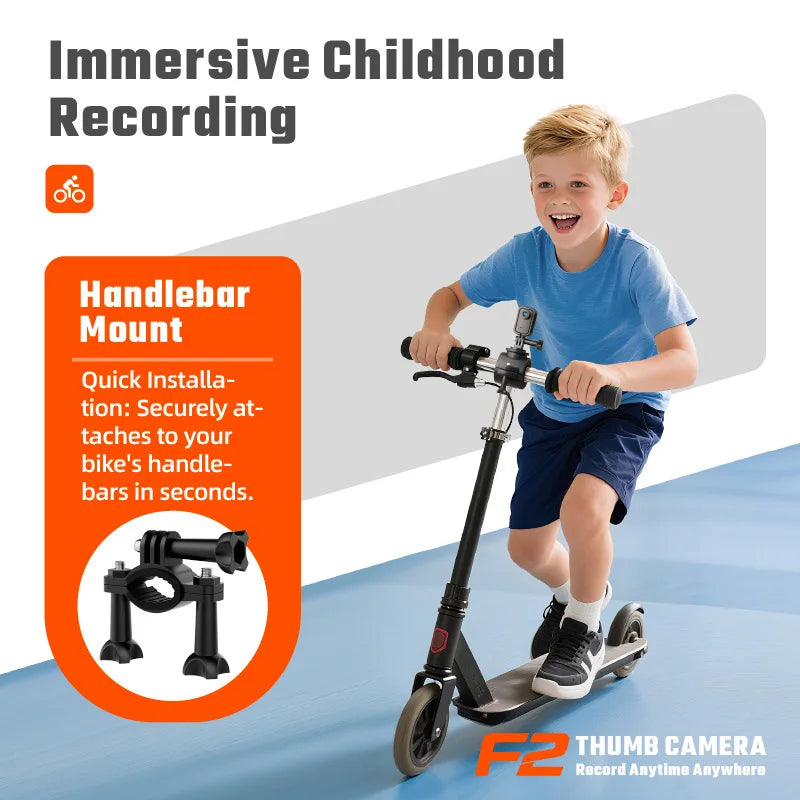 1080p Kids Action Camera With Memory Card
