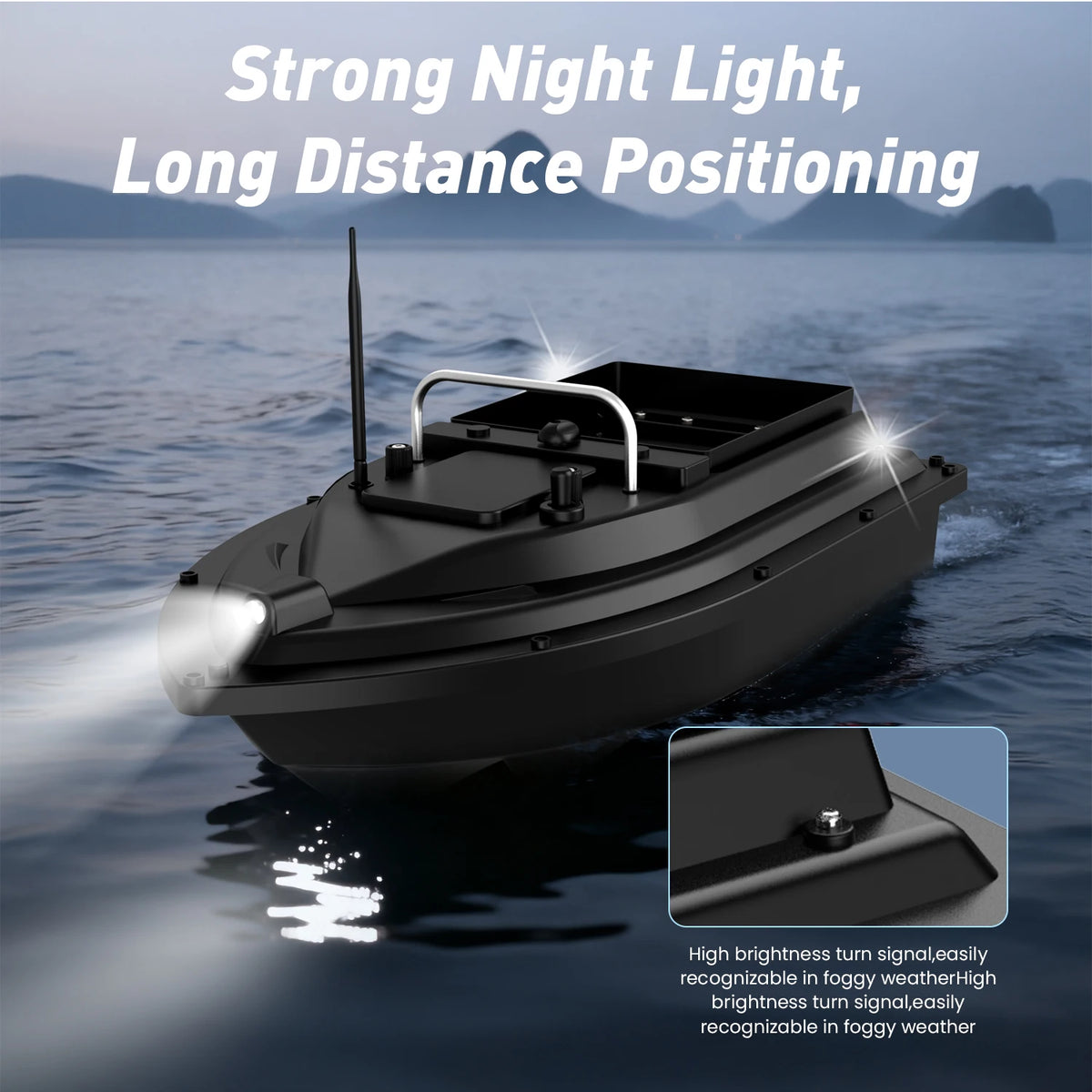 SHAN SHUIHUN Fishing Bait Distribution Boat With Twin Motors