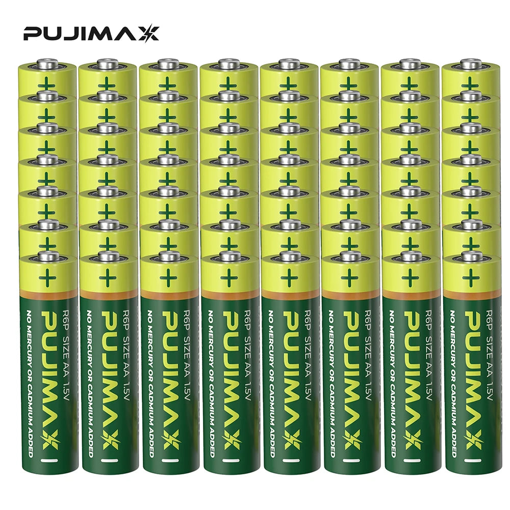 PUJIMAX Carbon Zinc Heavy Duty Batteries for Remote Controls