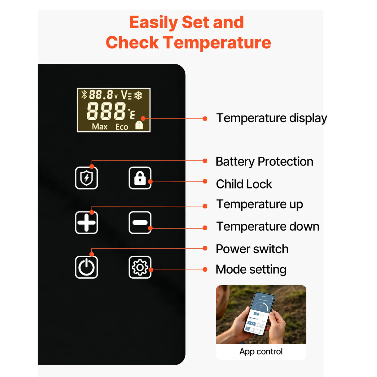 Succebuy Portable Compressor Car Refrigerator Freezer