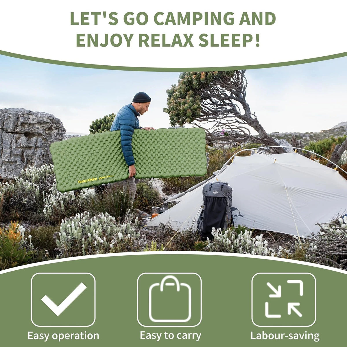 Naturehike Ultralight Insulated Inflatable Sleeping Pad
