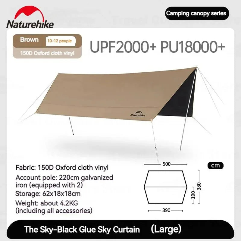 Naturehike Waterproof Camping Sun Shelter Canopy