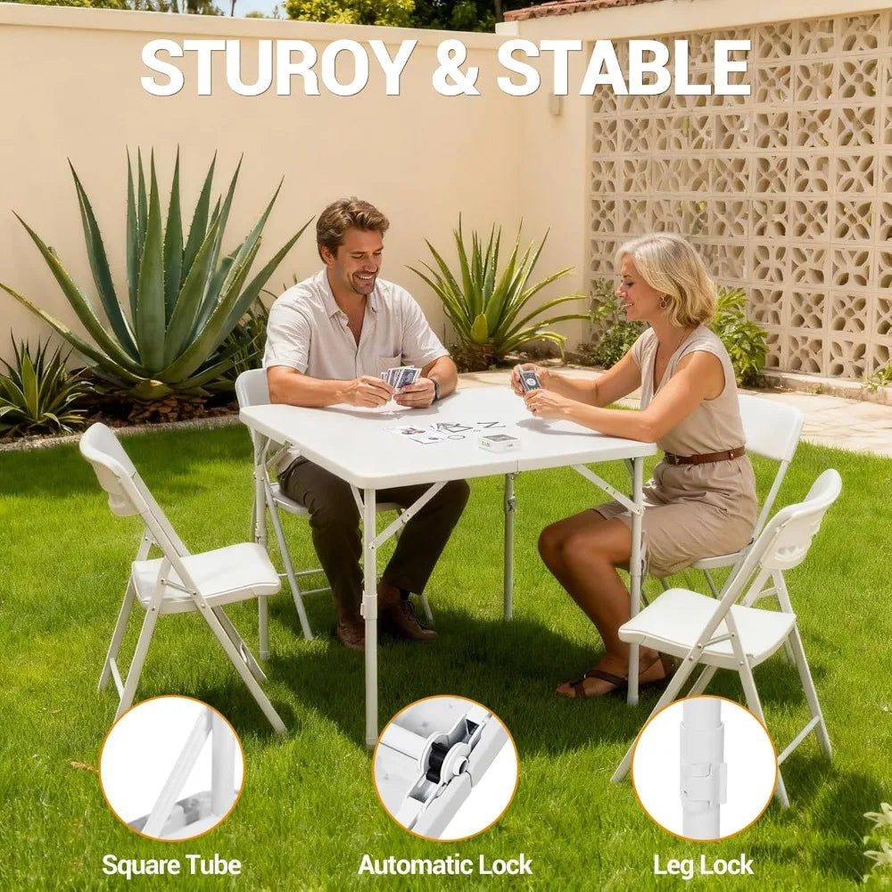 Garvee Portable Folding Table With Carrying Handle for Outdoor Use