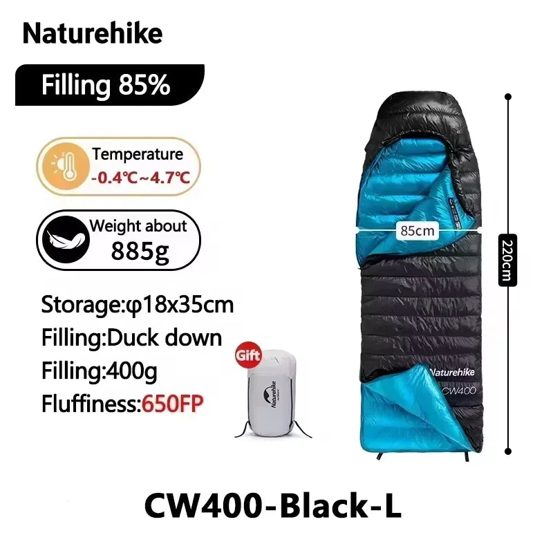 Naturehike Ultralight Duck Down Sleeping Bag For Camping