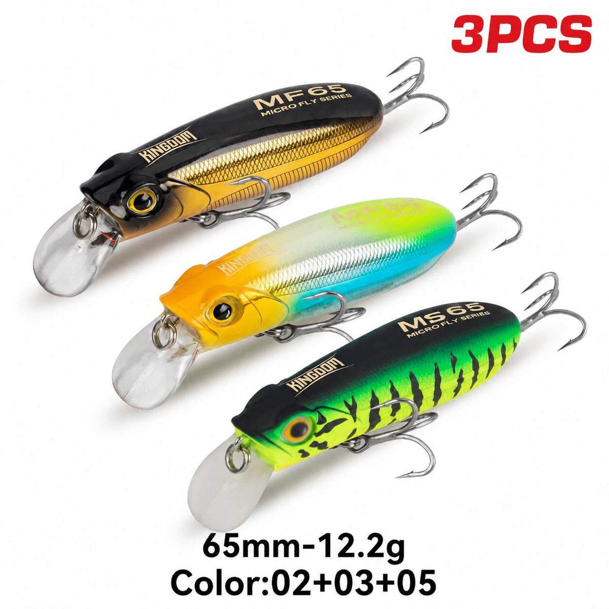 Kingdom Sinking and Floating Minnow Fishing Lures for Bass