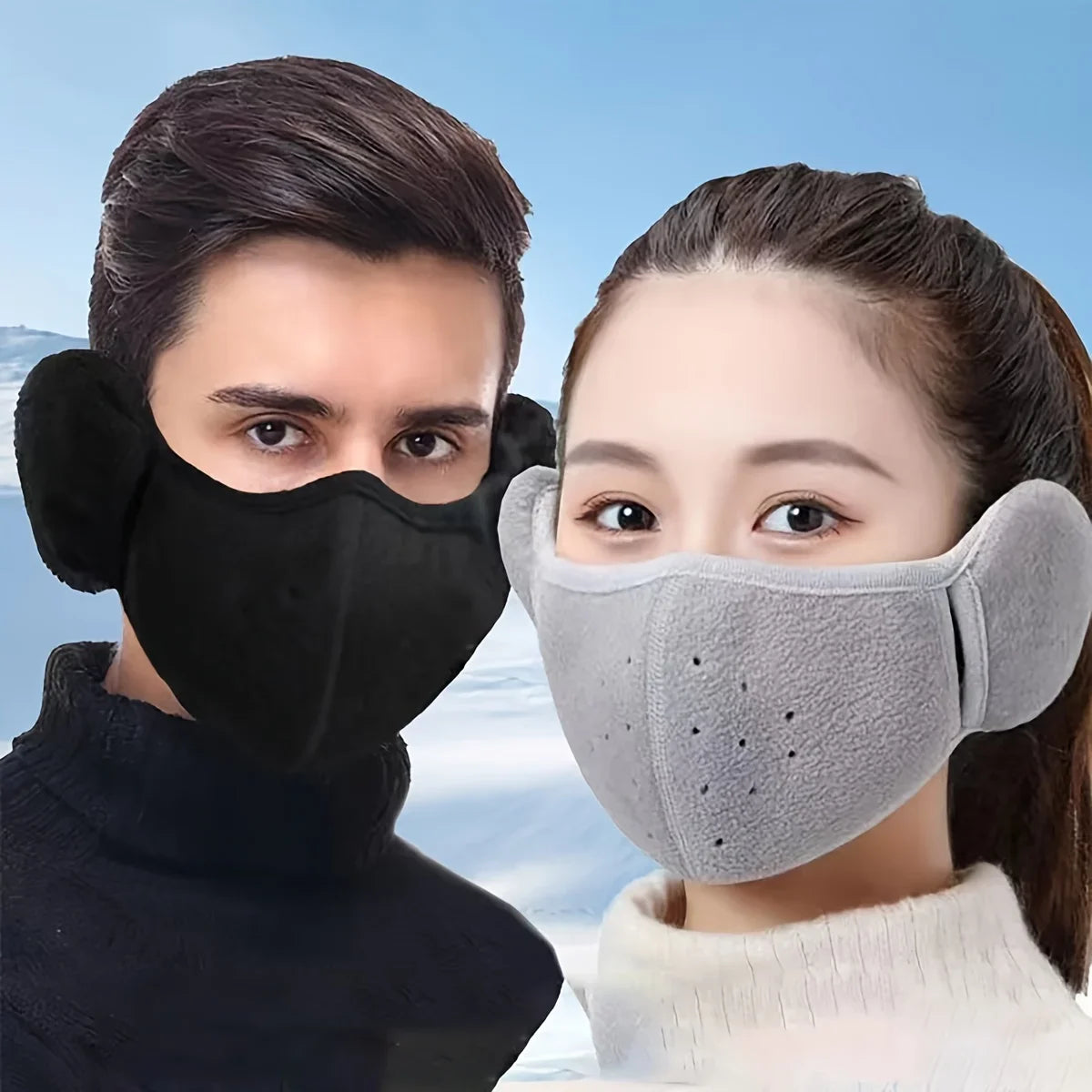 Windproof Fleece Face Mask for Motorcycle and Bicycle Riding
