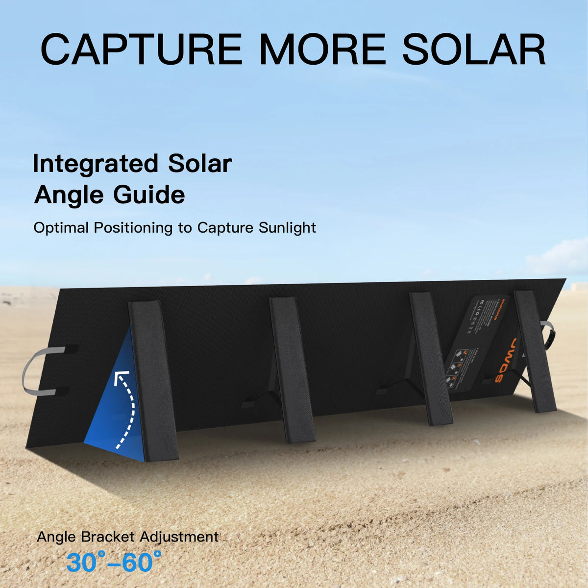 MHPOWOS Foldable Solar Panel Charger For Power Stations