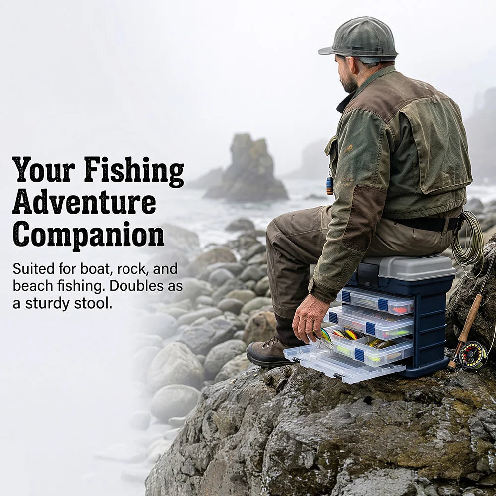 Zoe Fishing Tackle Box Kit With Pliers And Lures