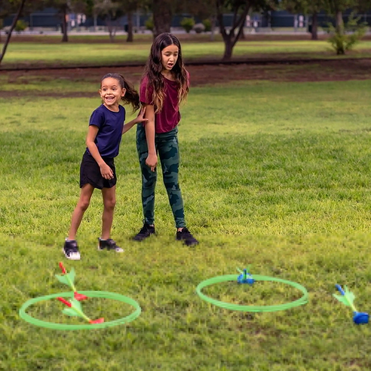 Joyfy Glow In The Dark Lawn Darts Outdoor Family Game