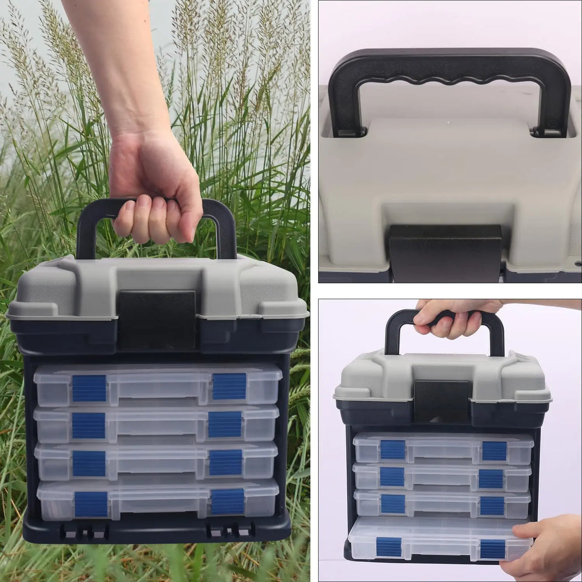 Zoe Fishing Tackle Box Kit With Pliers And Lures